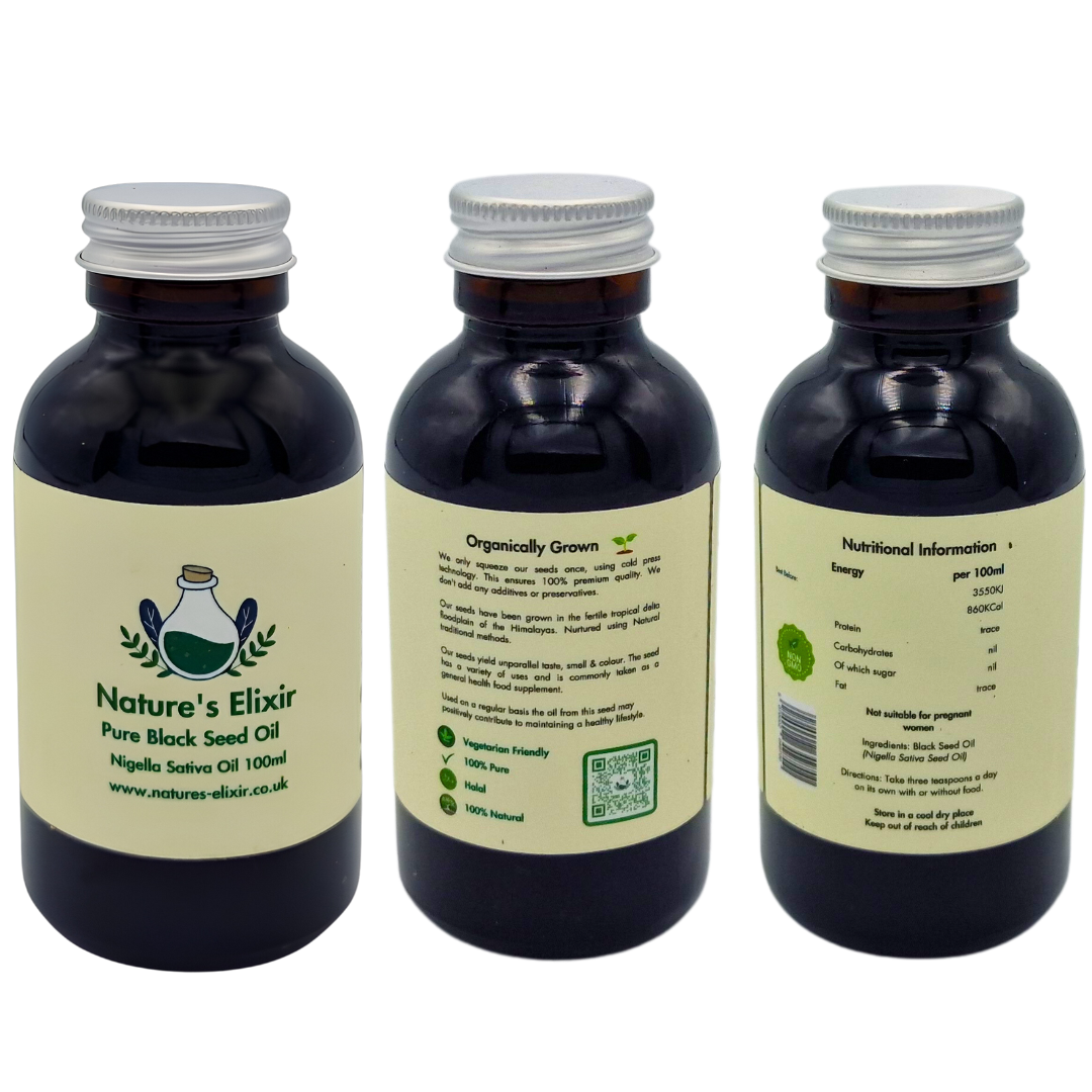 Black Seed Oil Liquid (100ml) Raw Cold Pressed